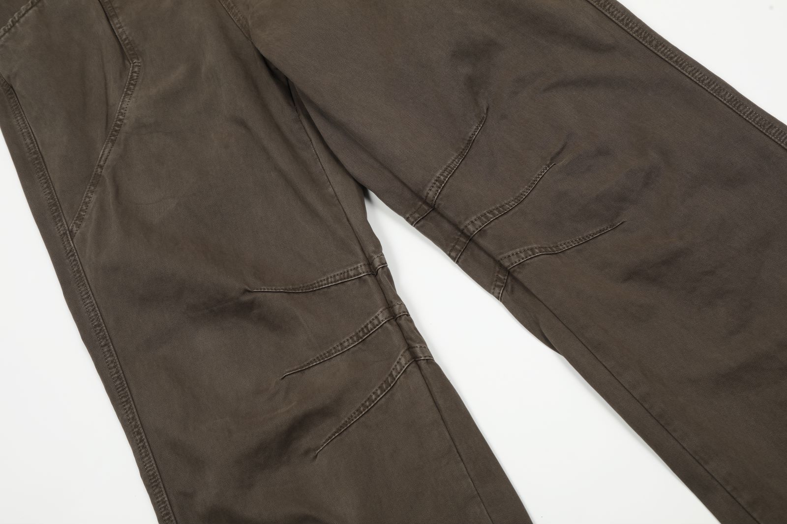 Work Pants Men Khaki Loose Retro Straight Pleated Design Wide Leg Trendy Casual Trousers