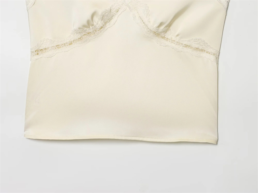 Streetwear Open Back Frill Wrap Cami
