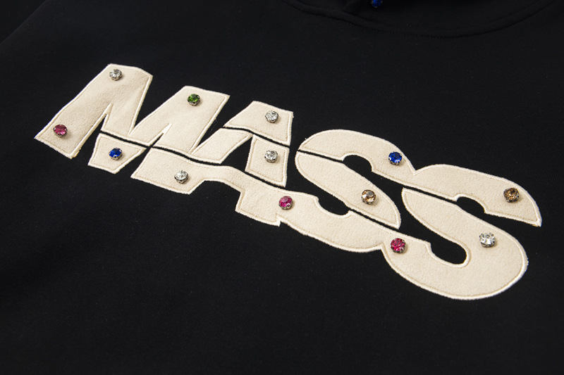 Utility Oversized Stitched Alphabet Cotton Hoody