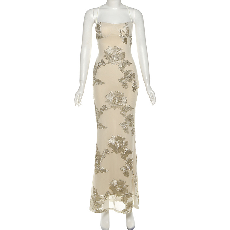 One-Shoulder Sleeveless High Waist Bodycon Dress