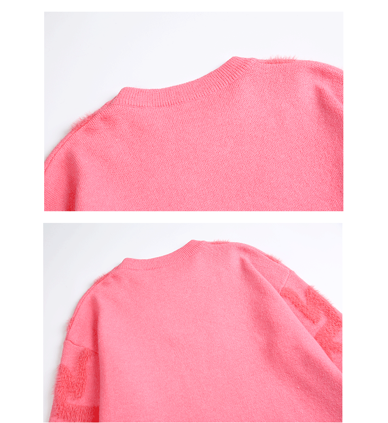 Japanese Workwear Long Sleeve Oversized Color Block Sweater