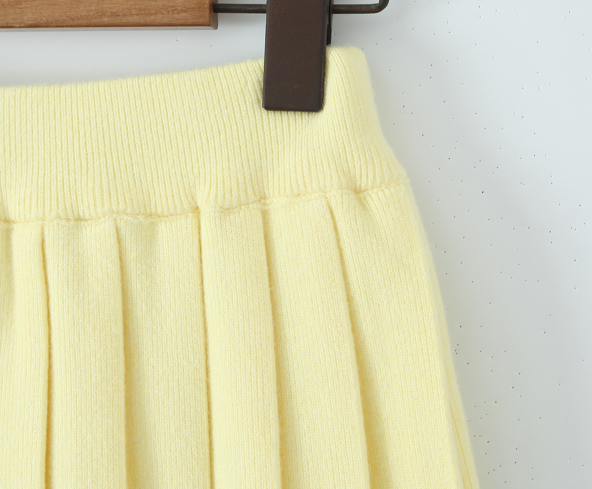 Accordion Knit Skirt