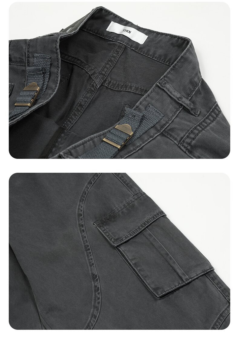 Unstructured Relaxed Fit Cotton Cargo Pants
