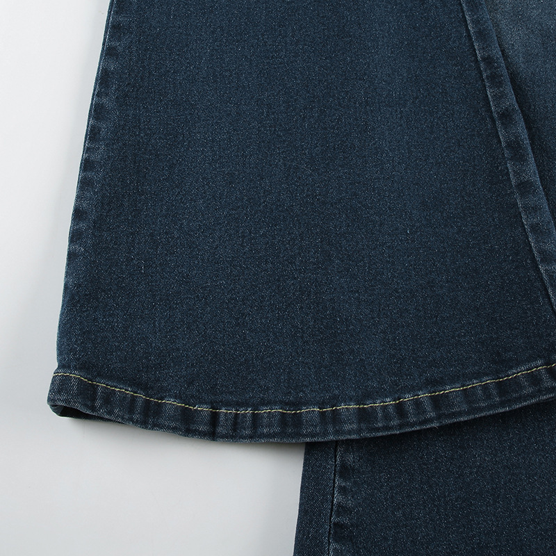 Rose embroidery retro gradient niche spicy jeans