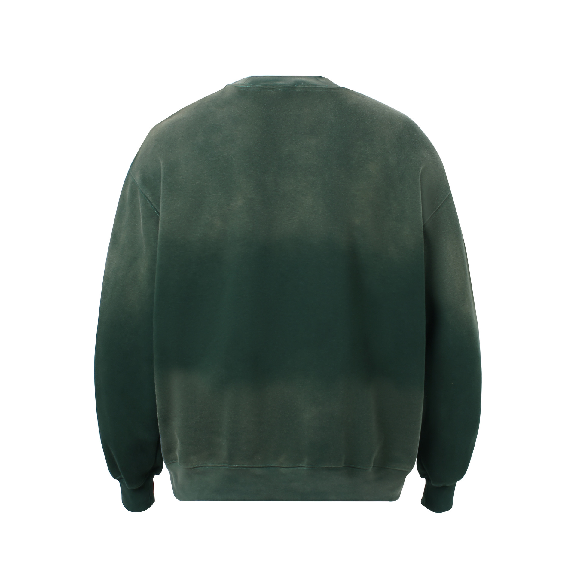 Menswear Oversized Acid Wash Ombre Embellished Hoodie