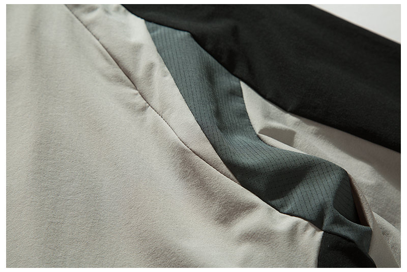 Baseball Oversized Contrast Nylon Performance Hoodie