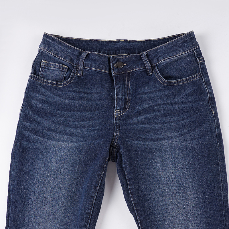 Retro Micro La Women's Low Waist Spicy Girl Slimming and Slimming Jeans
