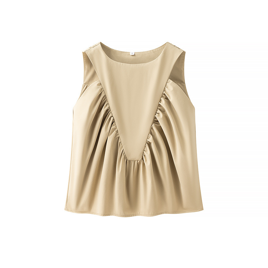 Color Block European Style Sleeveless Tank
