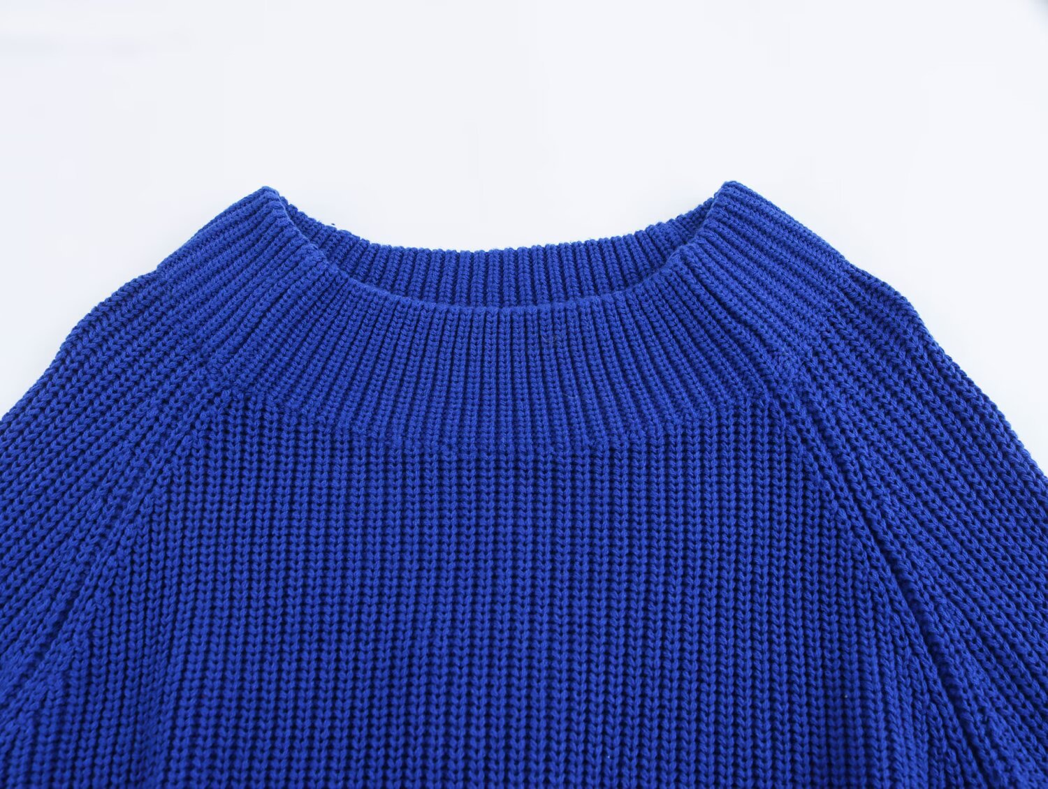 Oversized Solid Long Sleeve Sweater
