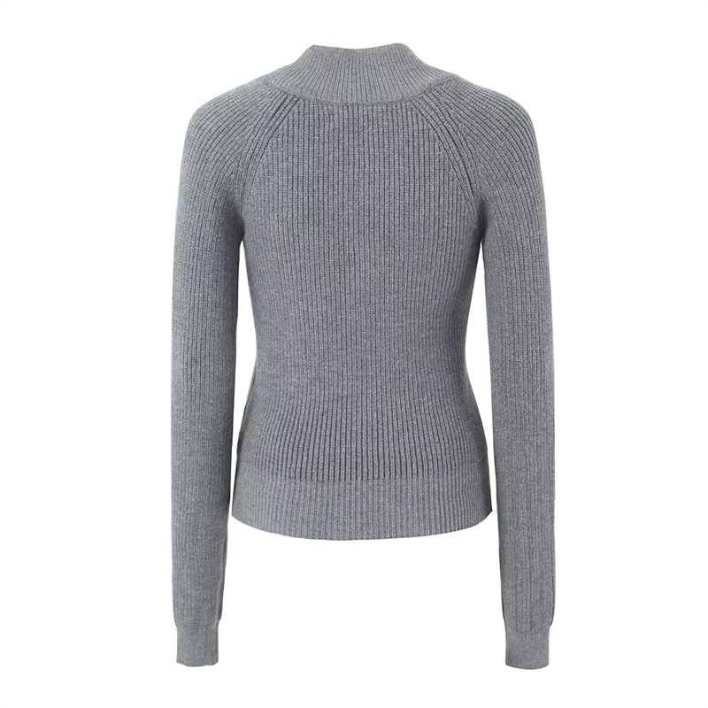 Elegant Style Women's Fashion Casual Versatile Long Sleeve Thin Knit Top Jacket
