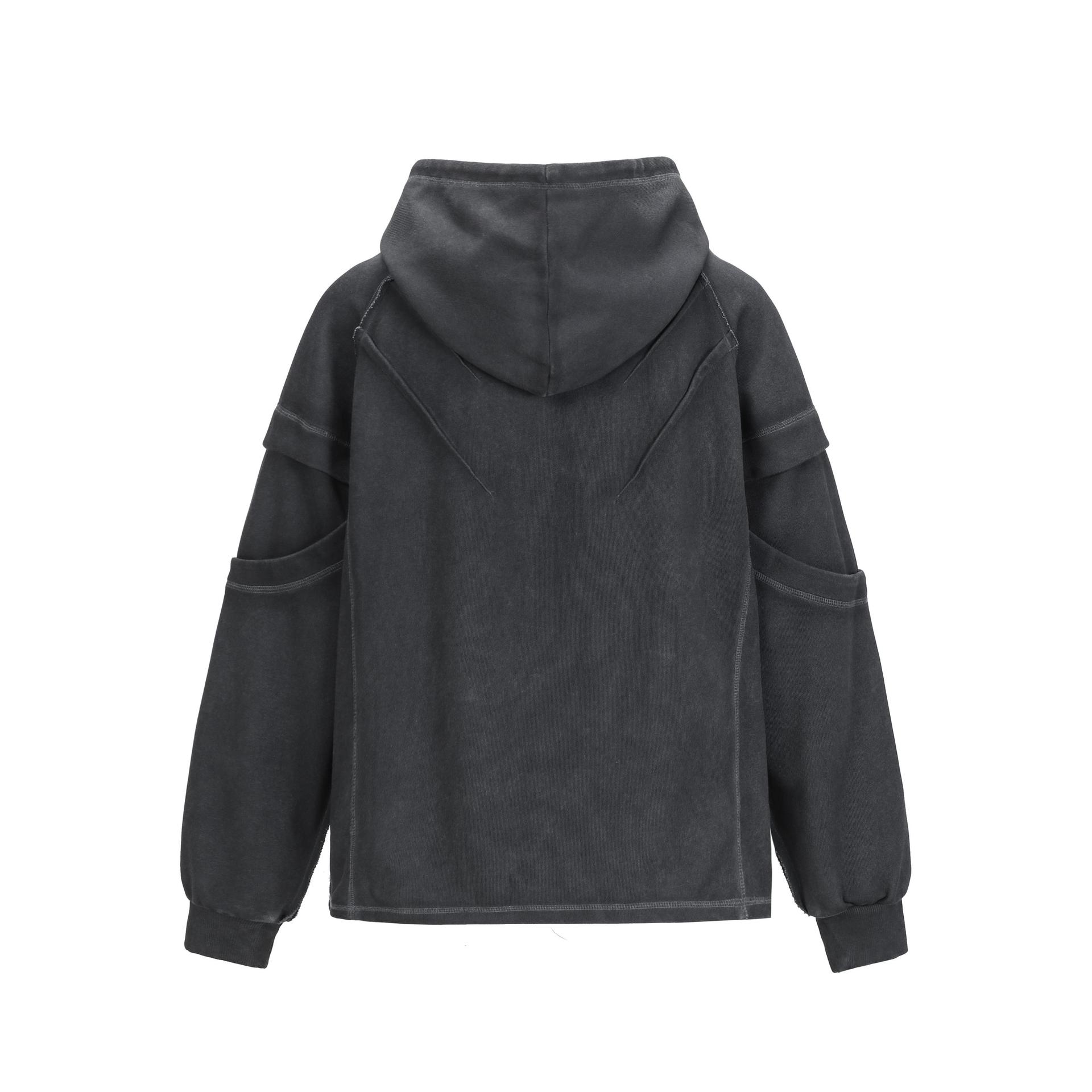 Oversized Cotton Polyester Long Sleeve Hoodie