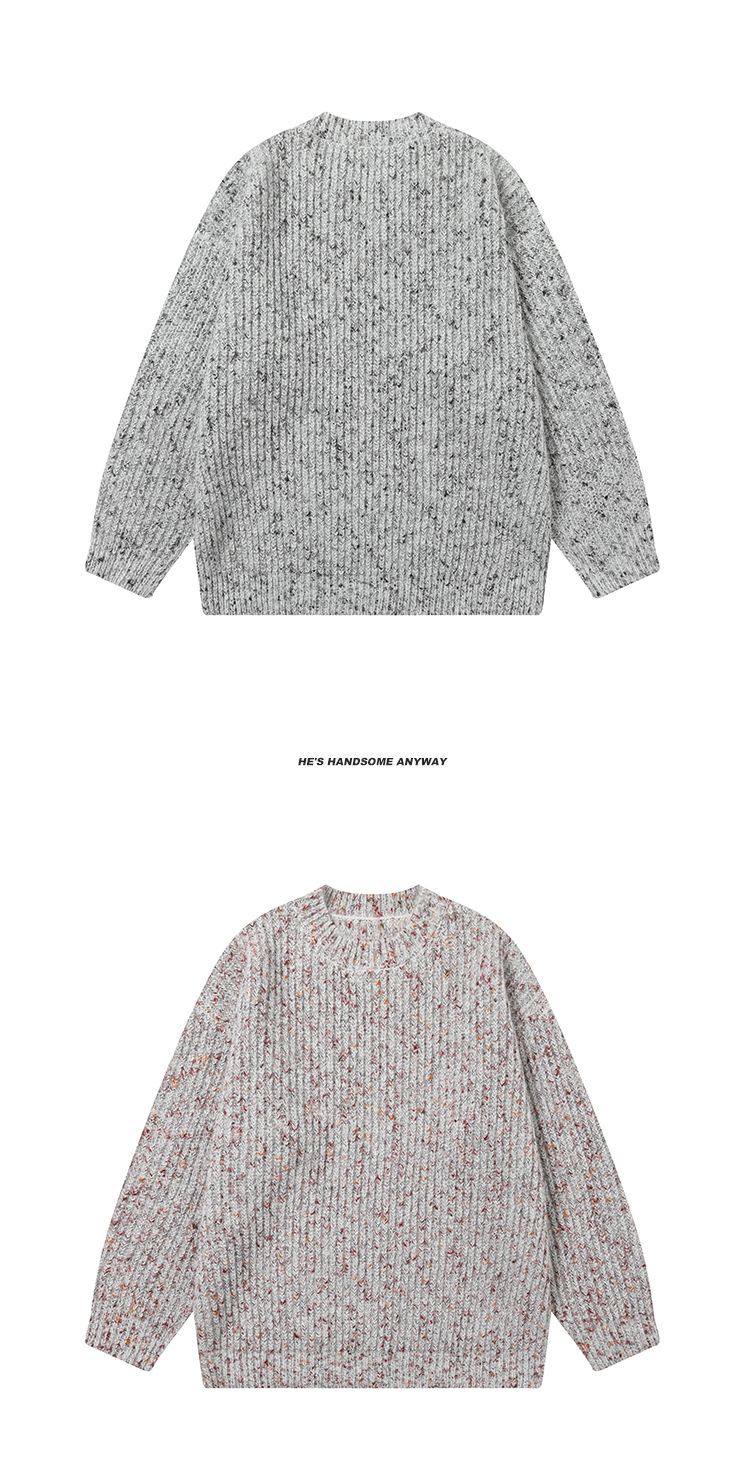 Japanese Workwear Two-Tone Oversized Sweater