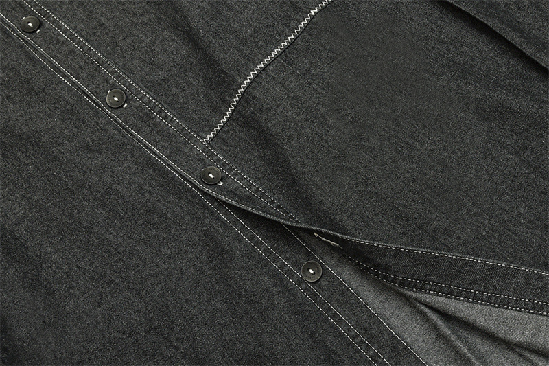 Cowboy collar men's and women's casual shirt