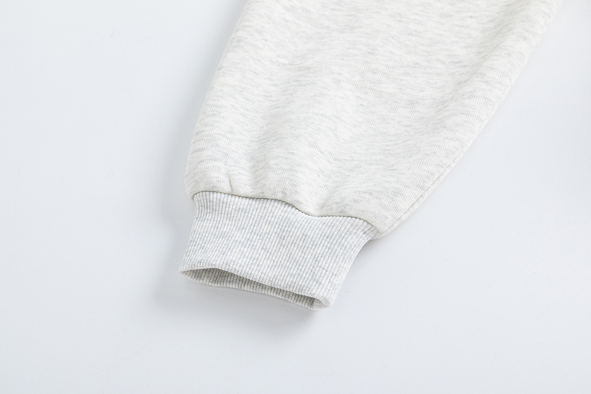 Long Sleeve Playful Stitching Vintage Cotton Hoodie