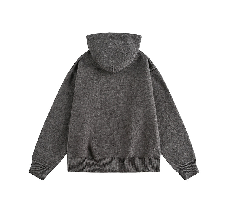 American Trend Oversized Long Sleeve Hood Cardigan