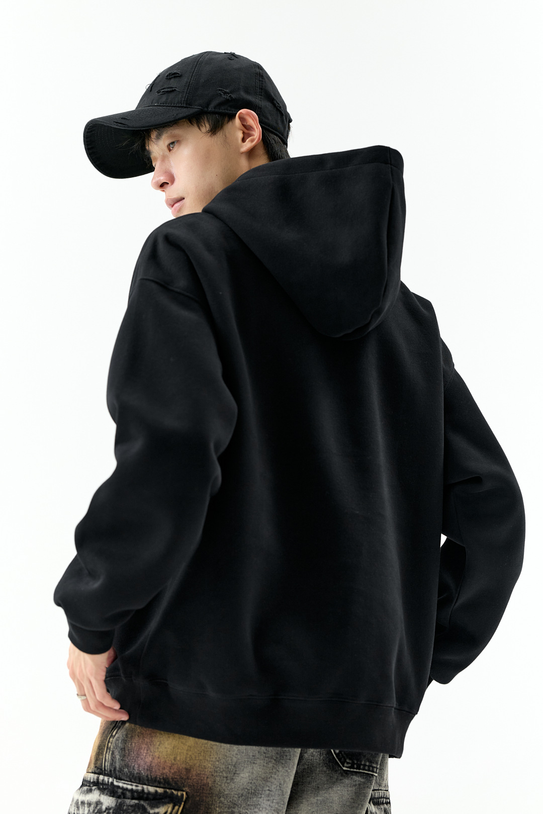 Relaxed American Cotton Hood Sweatshirt