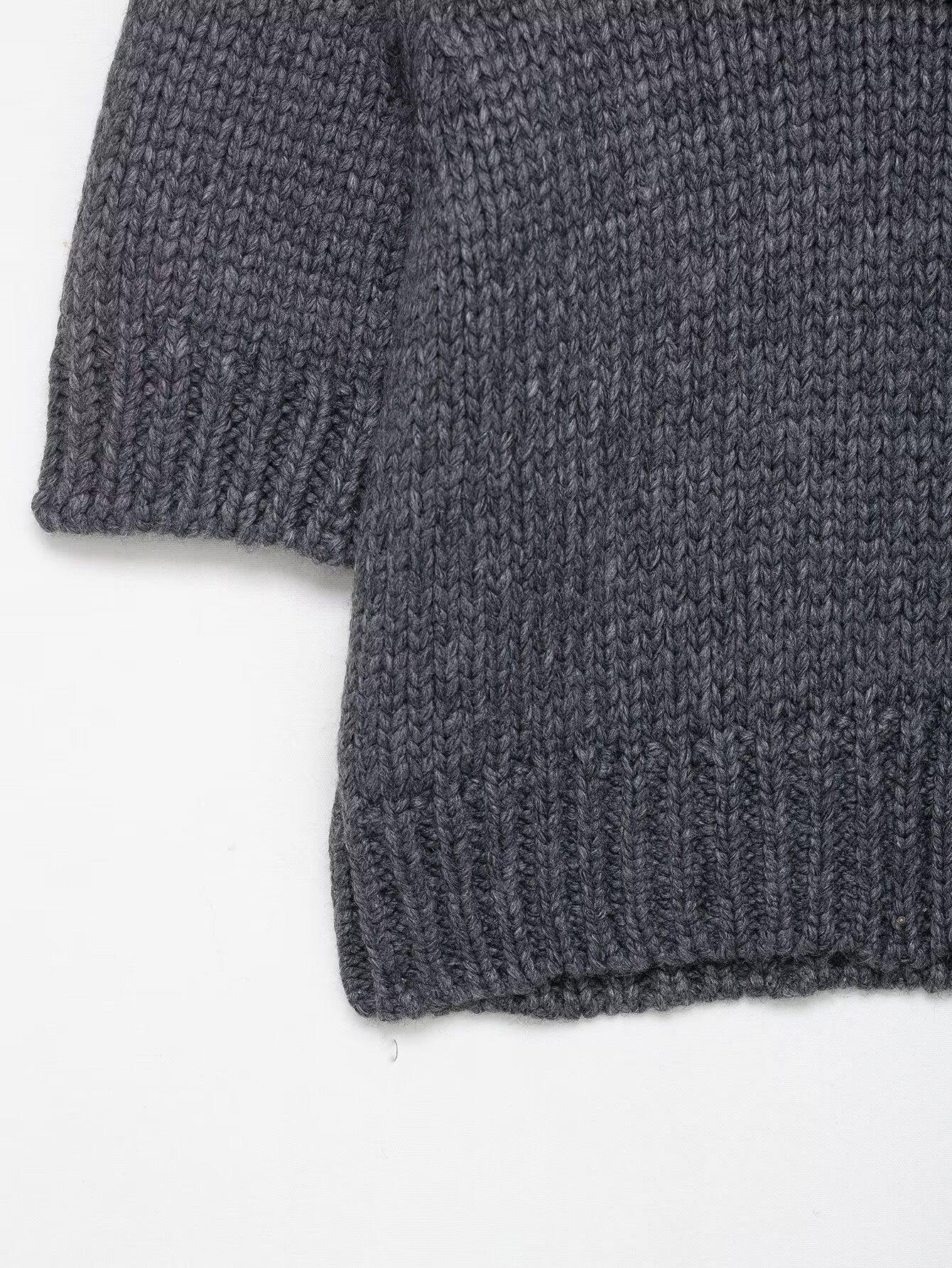 Ladies Round Neck 3/4 Length Plain Sweater