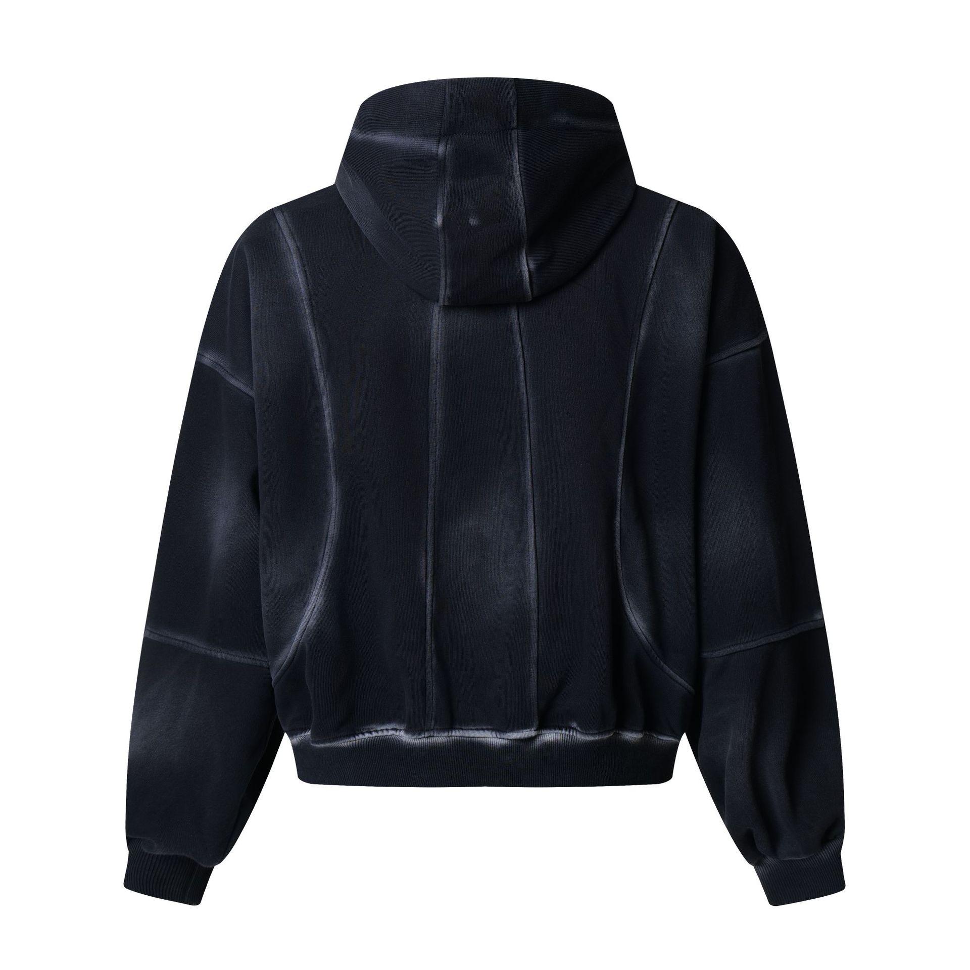 Retro Geometric Cotton Loose Fit Hoodie