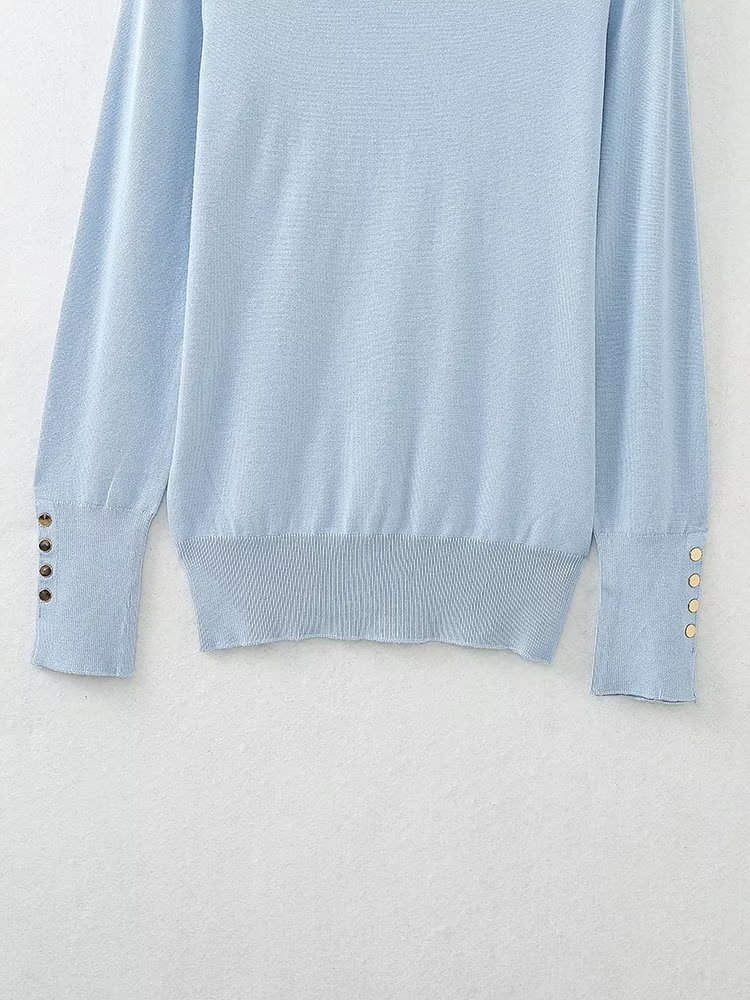 Ladies Urban High Neck Fitted Sweater