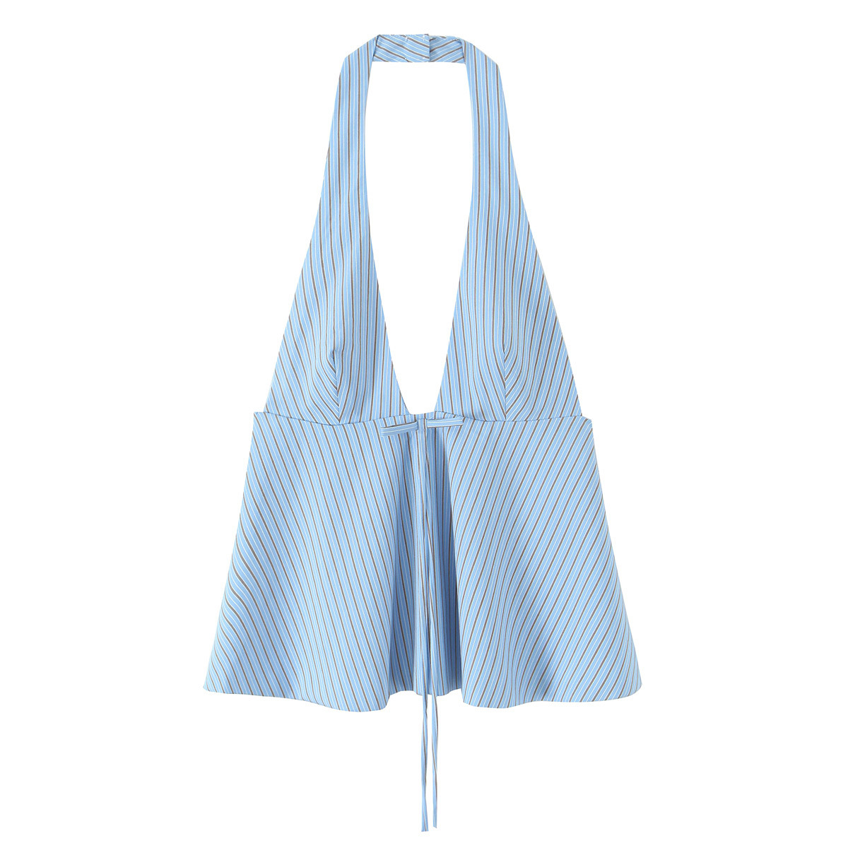 Open Rear Tie Stripe Cami