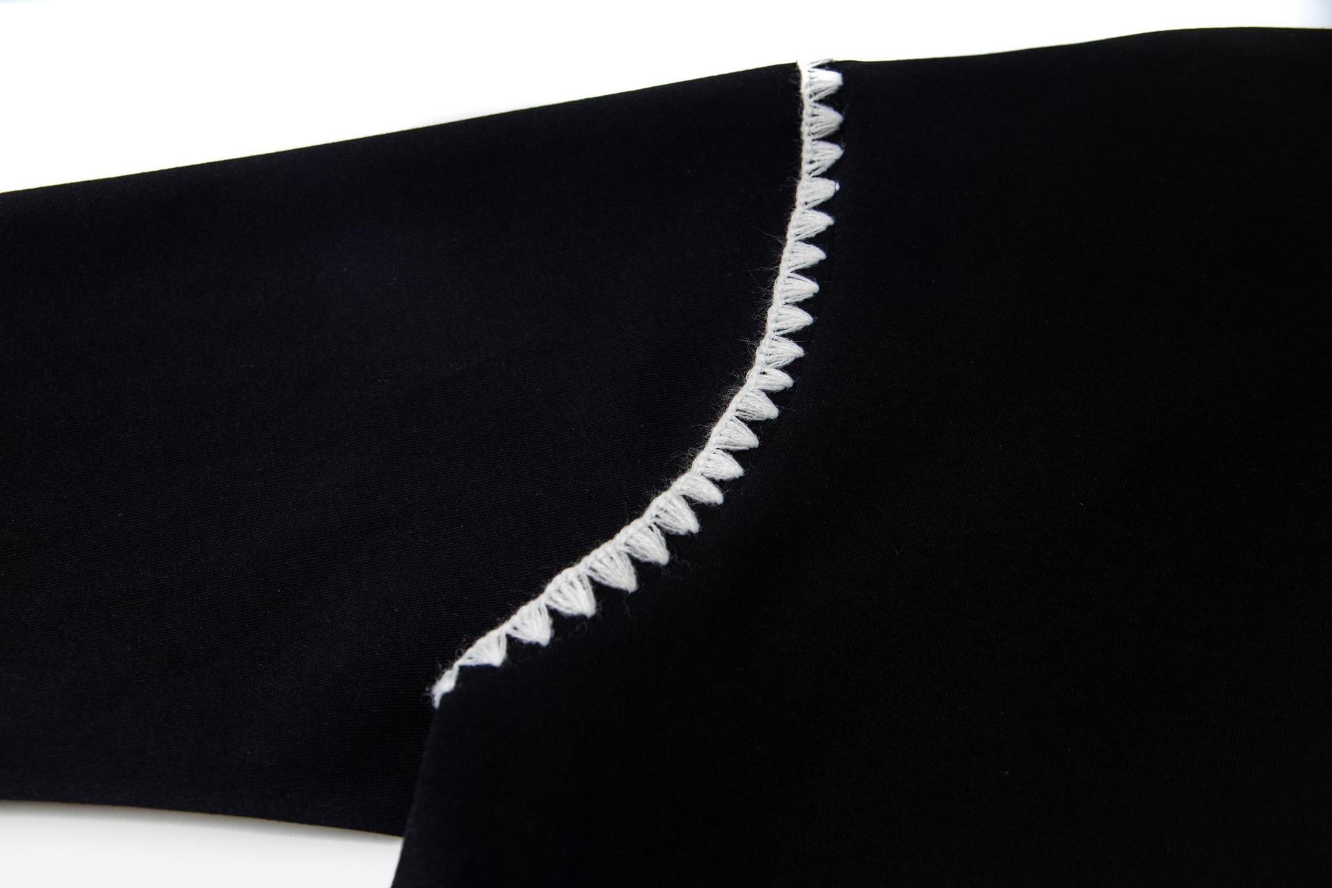 Scallop Trim Long Sleeve Cotton Pet Hoodie