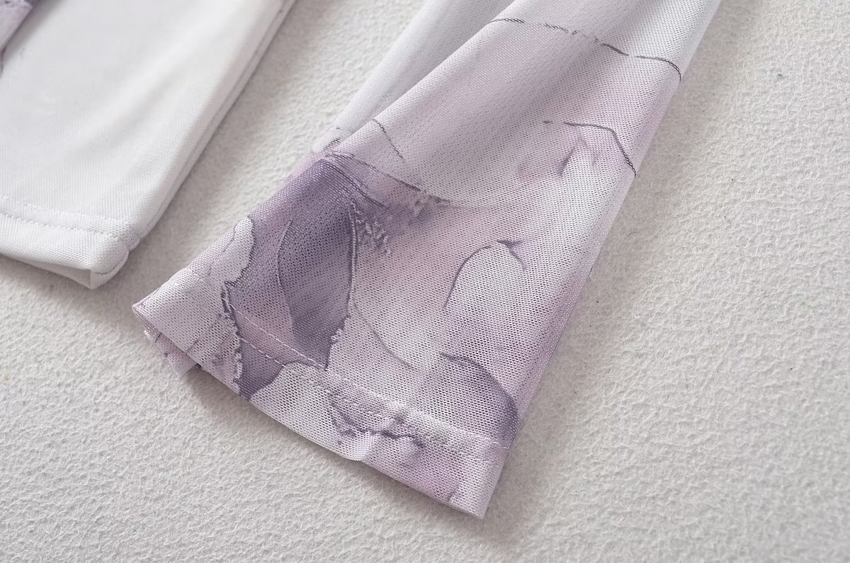 Asymmetric Wrist-Length Slim Urban T-Shirt