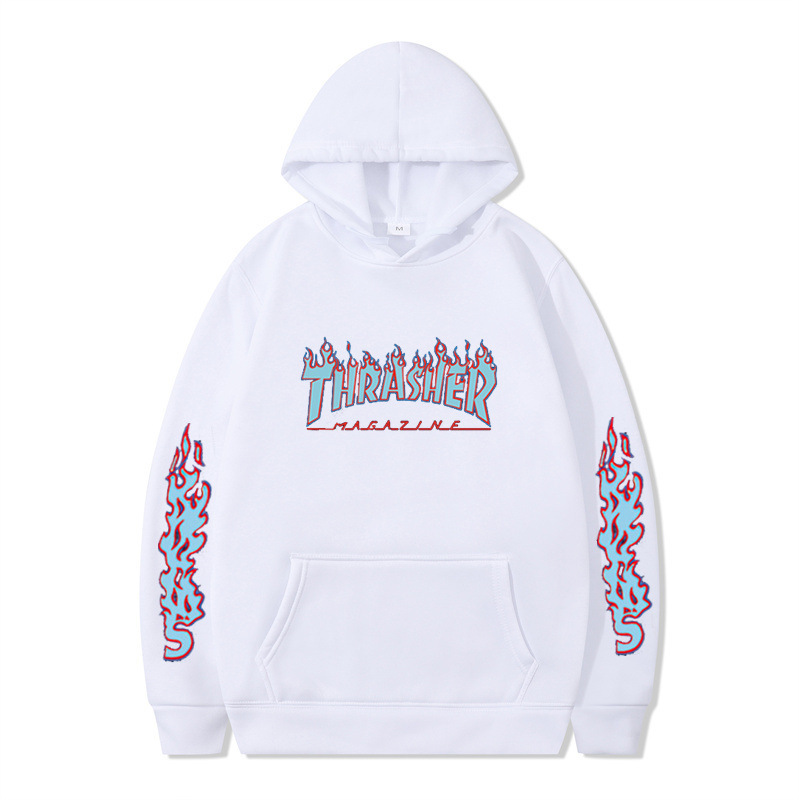 Hip Hop Streetwear Plain Loose Hoodie