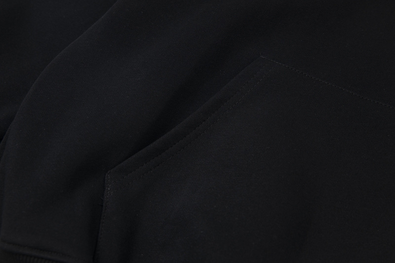 Utility Oversized Stitched Alphabet Cotton Hoody