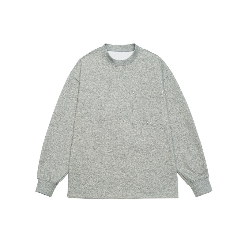 Relaxed Fit Plain Kangaroo Pouch Hoodie