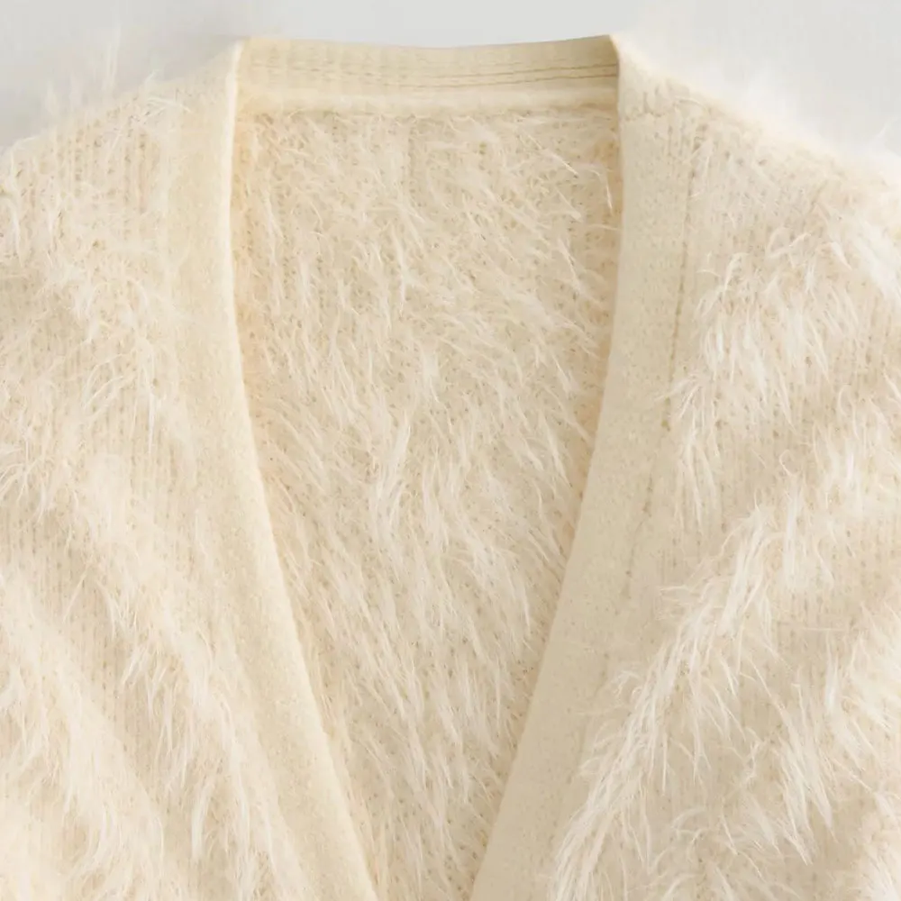 Ladies Chunky Knitted Cardigan