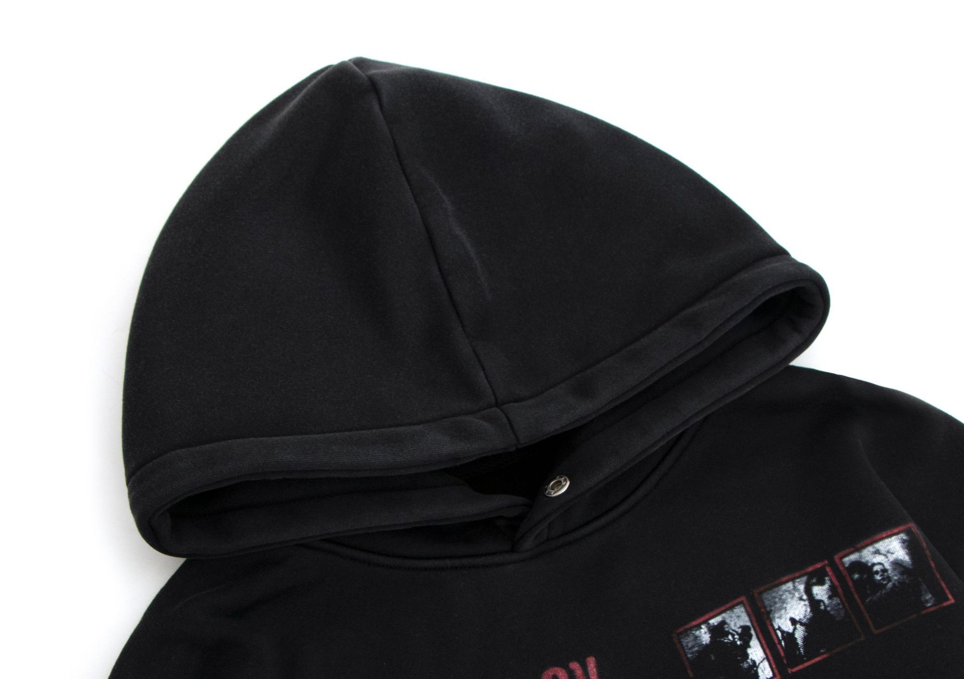 Style Conley Print Portrait Washed Hoodie Sweatshirt