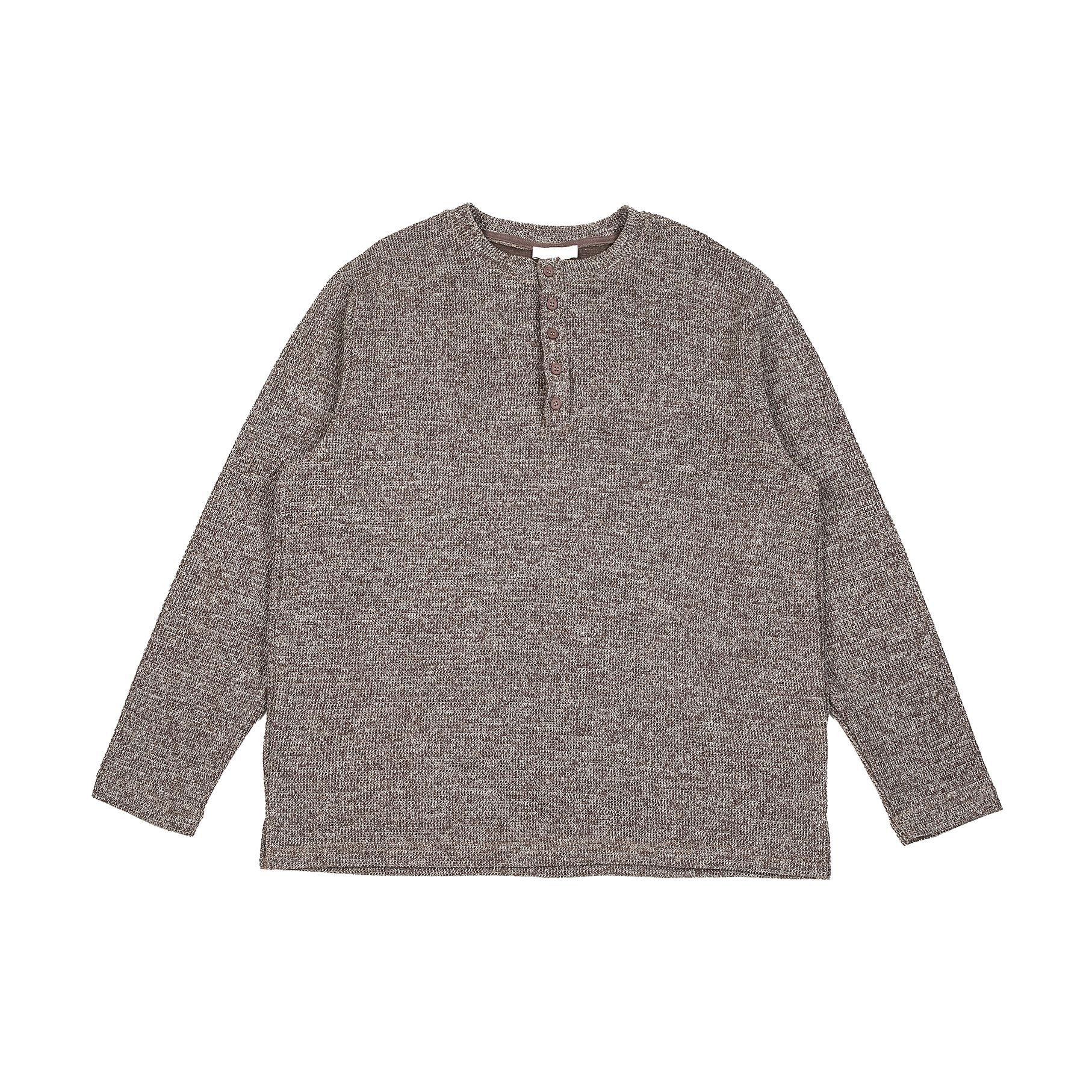 Henley Knit Sweater