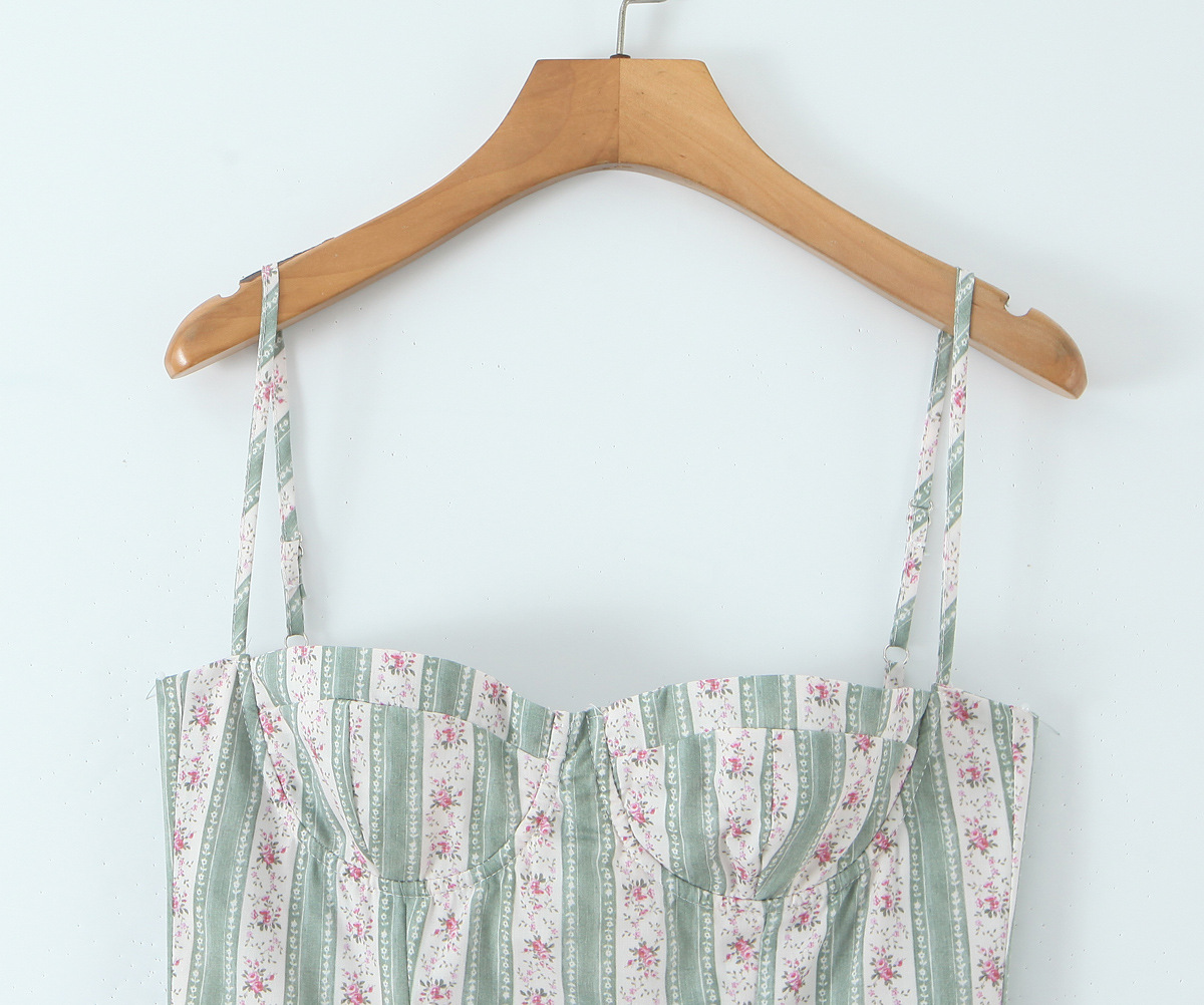 One-Shoulder Sleeveless Cotton Color-Block Torso-Flattering Dress