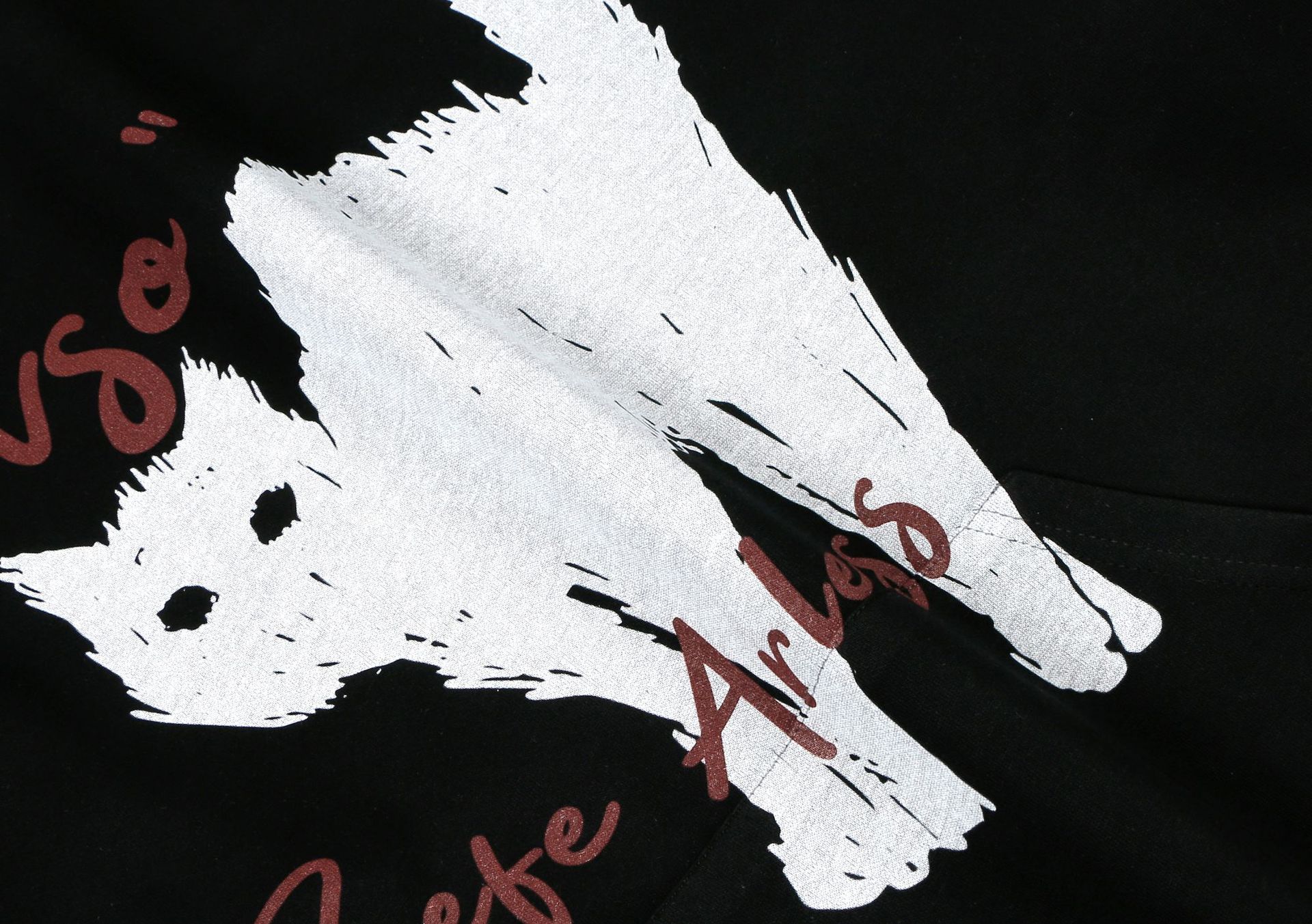 Streetwear Feline Print Long Sleeve Hoodie