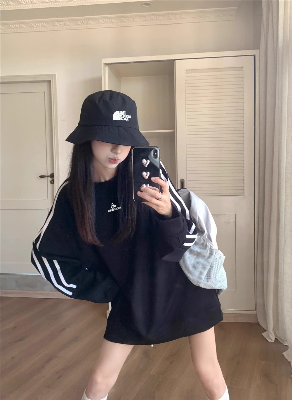 Oversized Japanese Korean Hip-Length Crew Sweater