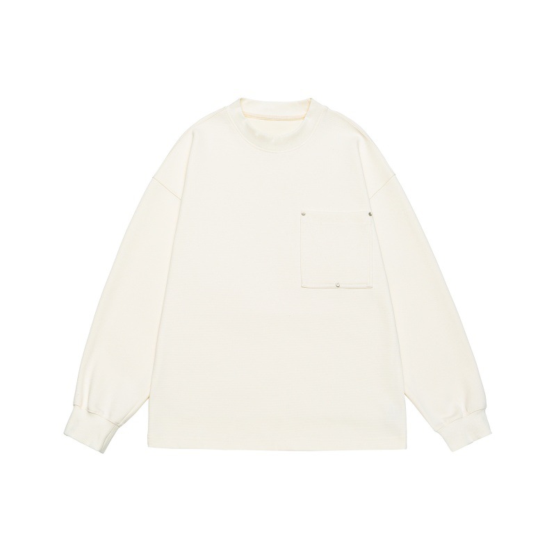Relaxed Fit Plain Kangaroo Pouch Hoodie