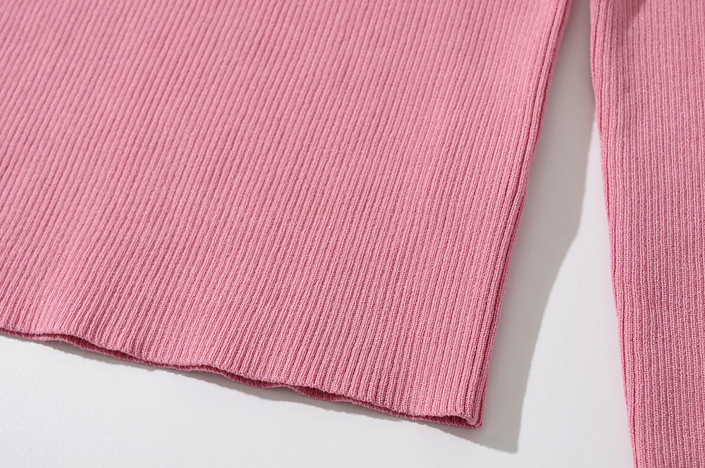 Blush Spandex Upper Arm Cutout Wrap Sweater
