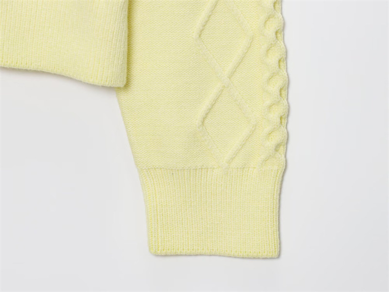 Ladies Oversized Plain Crew Knit Sweater
