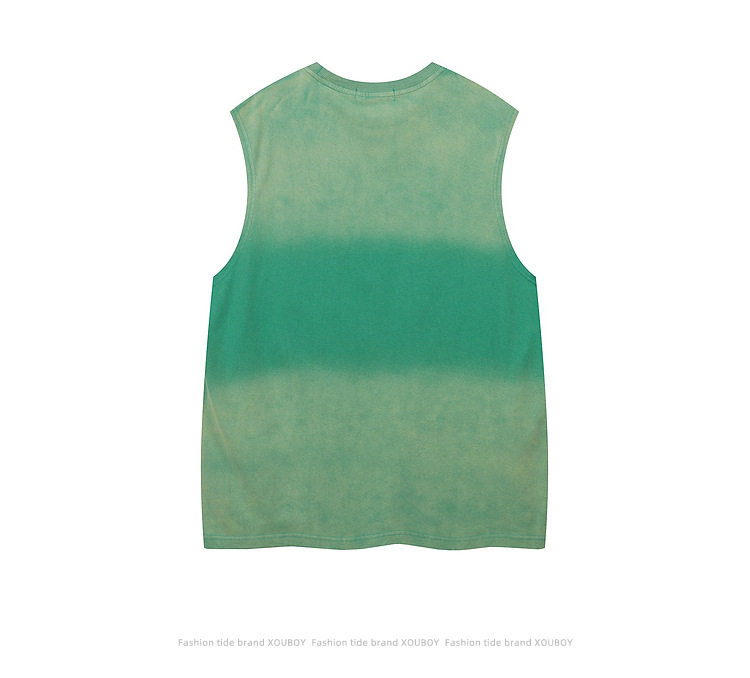 Loose Oversize Crew Neck Couple Sports T-Shirt Sleeveless