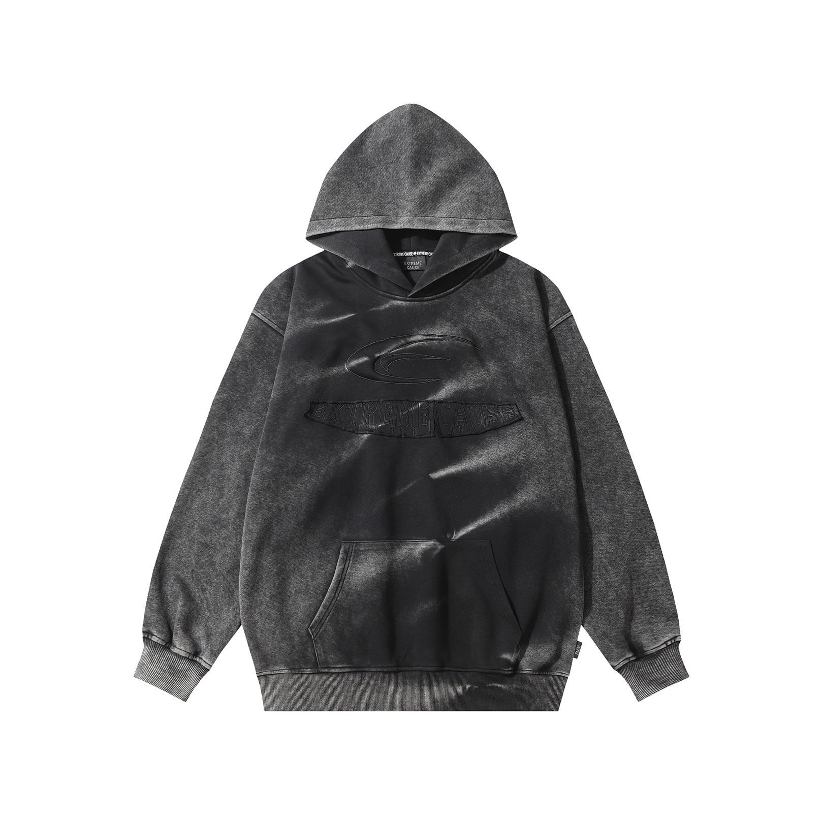 Unisex Marbled Graphic Long Sleeve Hoodie