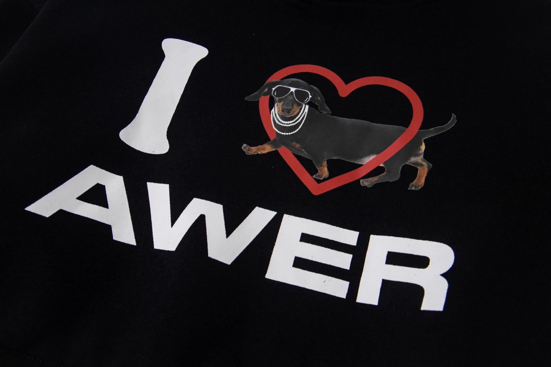 Dachshund Graphic Oversized Cotton Hoodie