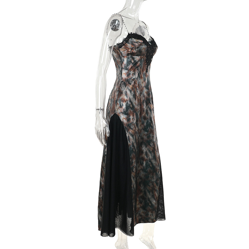 Bodycon Dress Gothic Chic Embellished Fitted Full Skirt Dress for Women