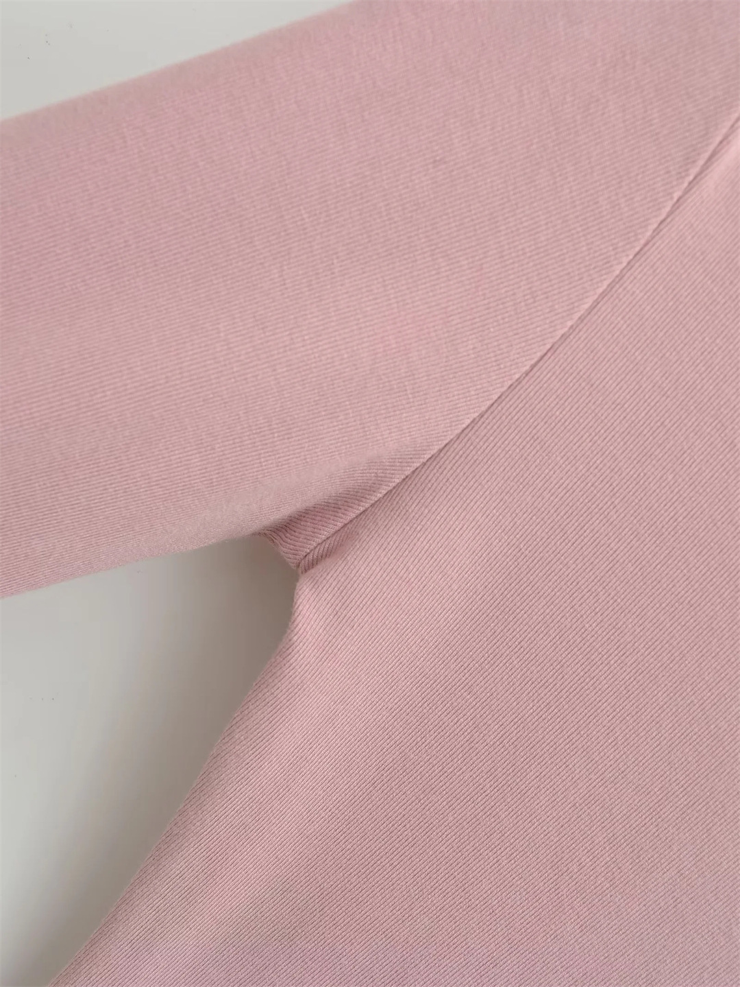 Slim Fit Plain Asymmetric Neck Elbow-Length Midriff Tee