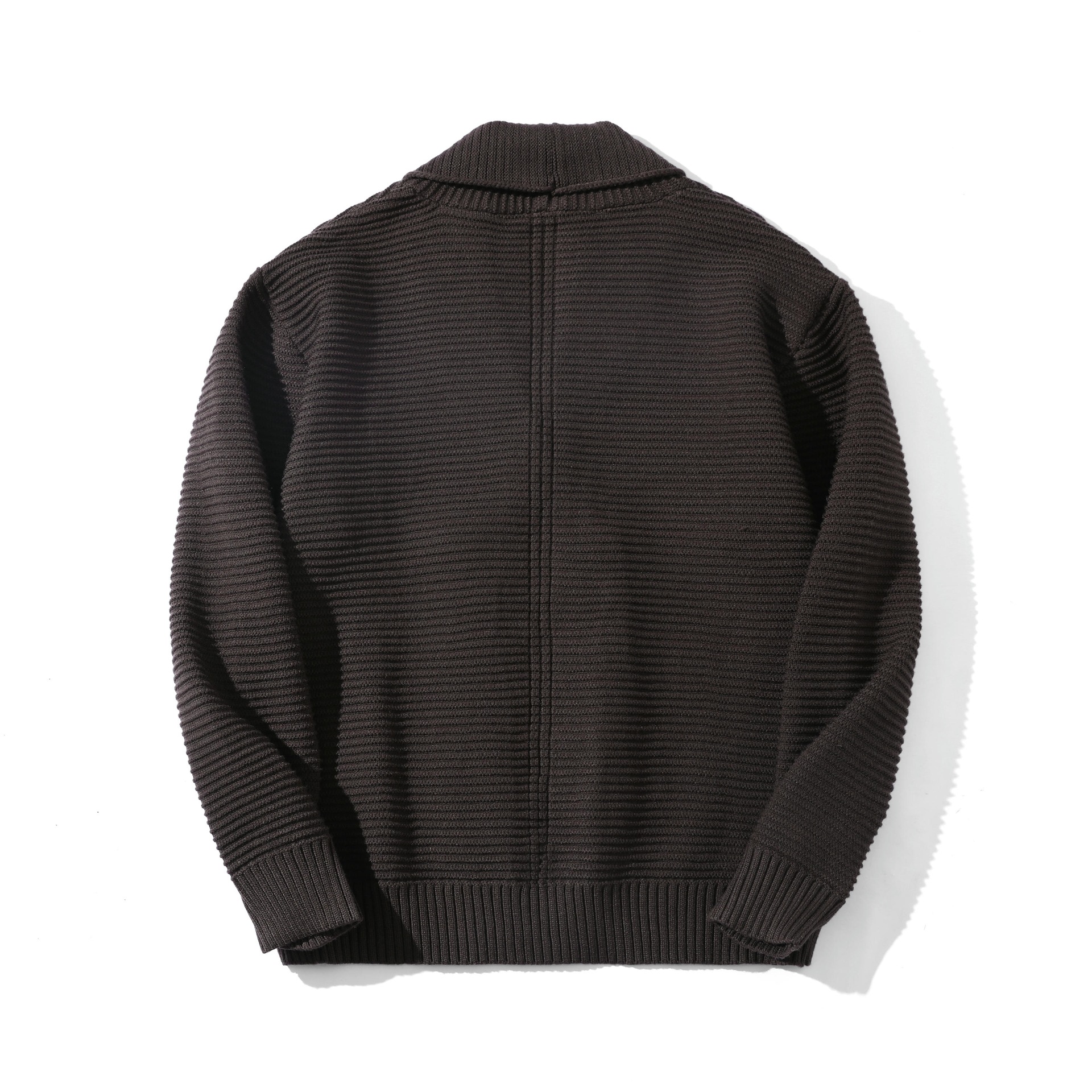 Japanese Workwear Nylon Jacquard Long Sleeve Oversized Cardigan