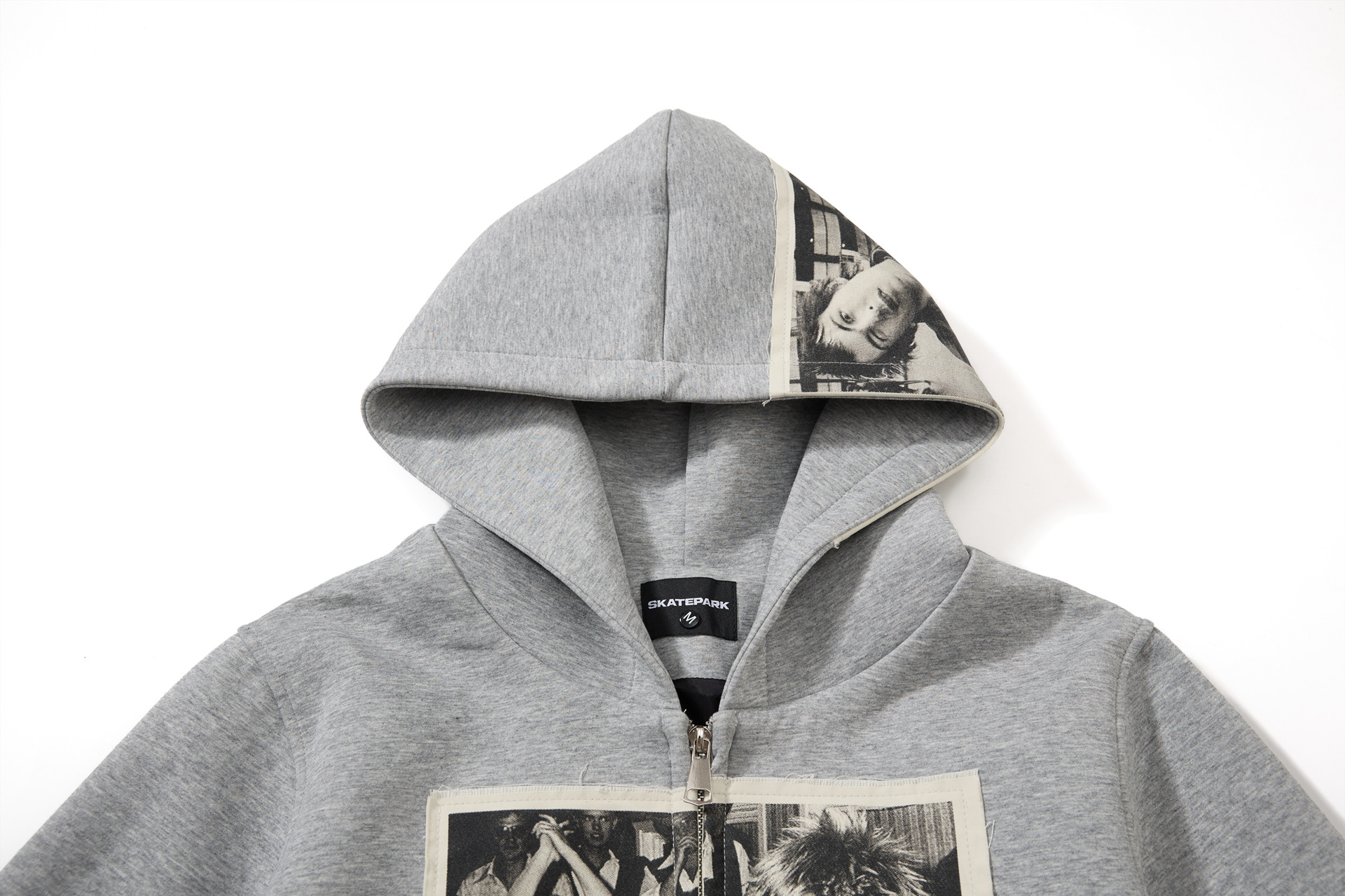 Man's American Retro Cotton Front Zip Sweatshirt