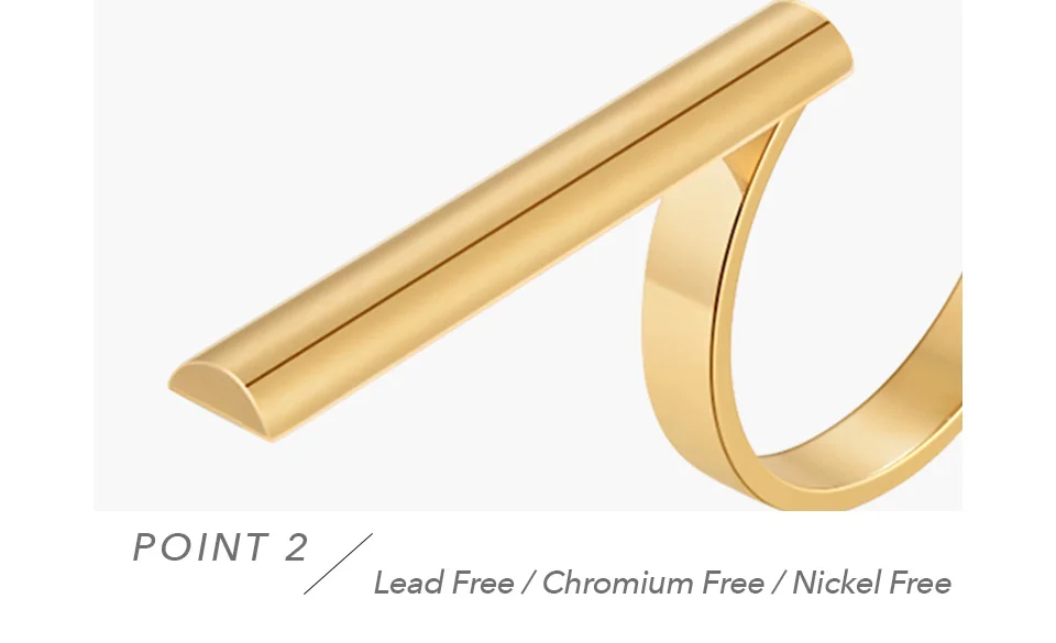Irregular Rings For Women Gold Plated Stainless Steel Ring Jewlery Hiphop Cocktail Gift Party