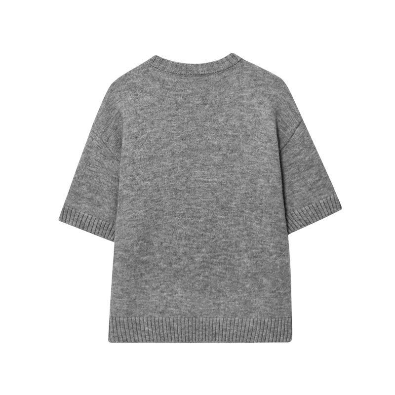 Ladies Plain Relaxed Fit Polyester Crew Sweater