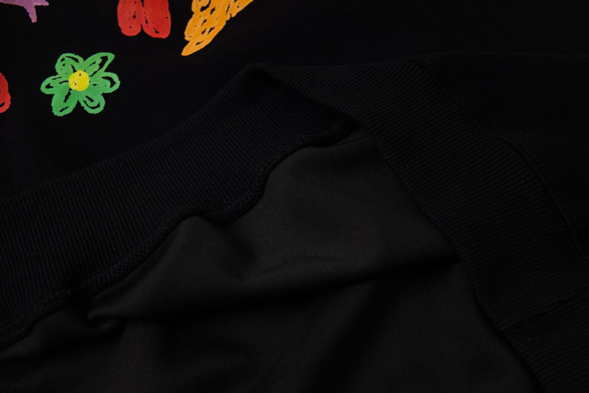 Slouchy Cotton Graphic Hoodie