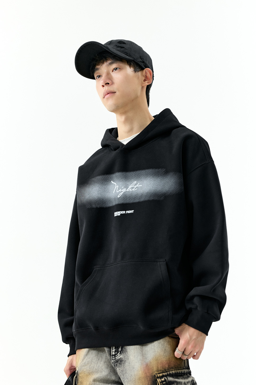Relaxed American Cotton Hood Sweatshirt