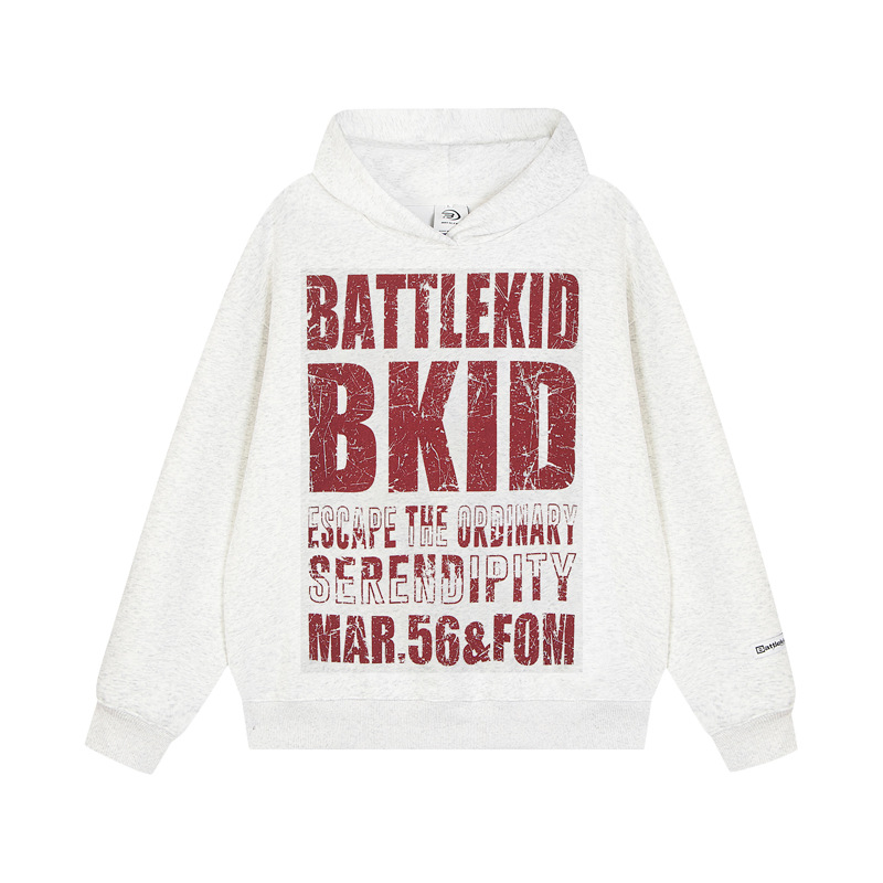 Urban Typography Long Sleeve Hoodie